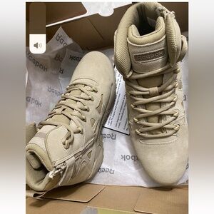 NWT Reebok Beige High-Top  Rapid Response Military Boots size 11